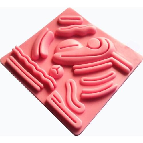 Suture Kit Pad Laparoscopy Smulation Training 3D Silicone Belt Wound Suture Module Doctor Nurse Teaching Resource Medical Tool