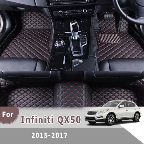 RHD Carpets For Infiniti QX50 2017 2016 2015 Car Floor Mats Custom Interior Accessories Styling Covers Waterproof Rugs Pads