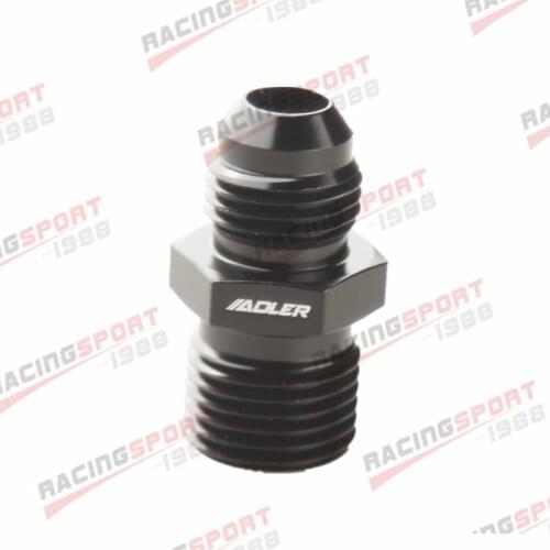 6AN AN-6 To M16x1.5 (mm) Metric Straight Flare Male Fitting Adapter Black
