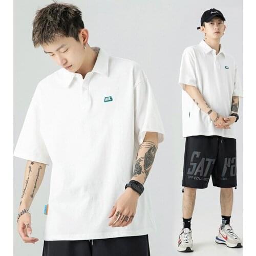 Mens Causal Cotton Summer 2021 New Simple All-match Loose Cotton Short-sleeved T-shirt Men Harajuku Oversized T Shirt