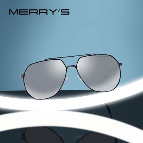 MERRYS Men Classic Pilot Sunglasses HD Polarized Sun glasses For Driving Luxury Shades UV400 Protection S8220