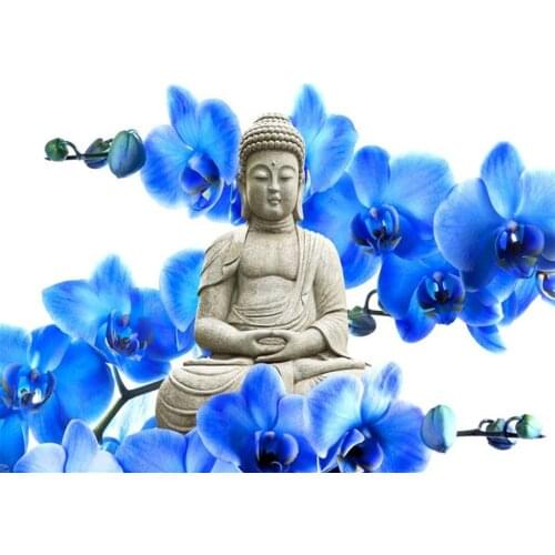 Diamond Painting Kits Religion Buddha Kit 5D Full Round With AB Drill Rhinestone Embroidery Icons Zen Art Home Decoration Gift