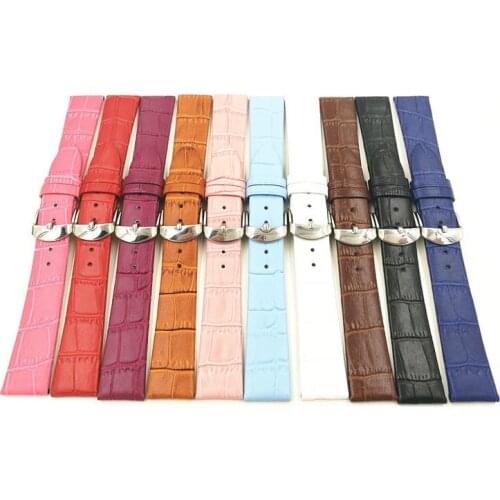 Wholesale 10PCS/lot 12MM 14MM 16MM 18MM 20MM 22MM genuine leather split leather Watch band watch strap men and women watch band