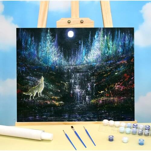 Natural Scenery DIY Paint By Numbers Complete Kit Oil Paints 50*70 Paiting By Numbers Home Decor Children Wholesale