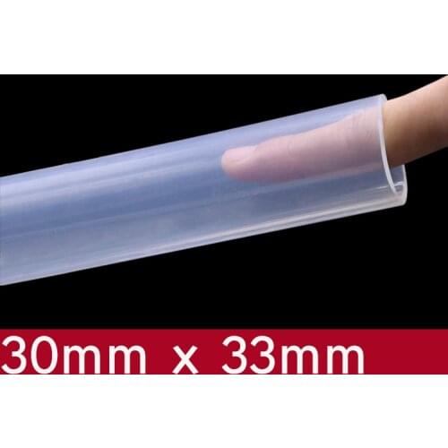 Transparent Flexible Silicone Tube ID 30mm x 33mm OD Food Grade Non-toxic Drink Water Rubber Hose Milk Beer Soft Pipe Connect