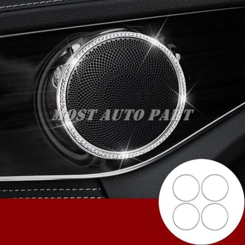 Rhinestone Style Car Door Speaker Trim Cover For Benz E Class W213 2017-2020 Car accesories interior Car decoration