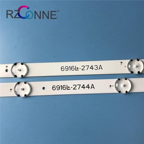 LED Backlight Strip For 6916L-2744A 6916L-2743A LG 43" V16.5 ART3 2744 2743 Rev0.11 43lh5700 43lh590v 43UH603V LC430DGE FJ M2 a1