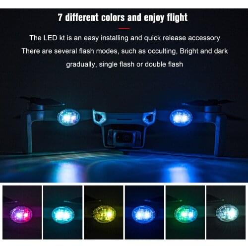 Mavic Air 2S LED Lights Night Flying Rechargeable Colorful Flashing Lights Indicator For DJI Mini 2/Mavic Air 2/Mini/Pro/Mavic 2