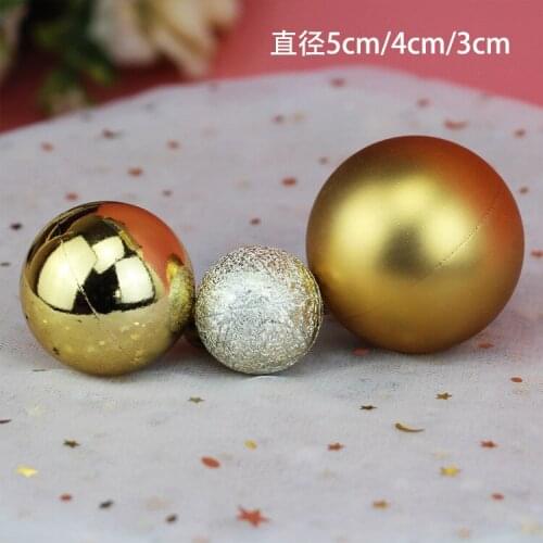 Ball Cake Toppers Birthday Party Cupcake Topper Christmas Tree Decor Ornament Baby Shower Party Supplies Cake Decoration