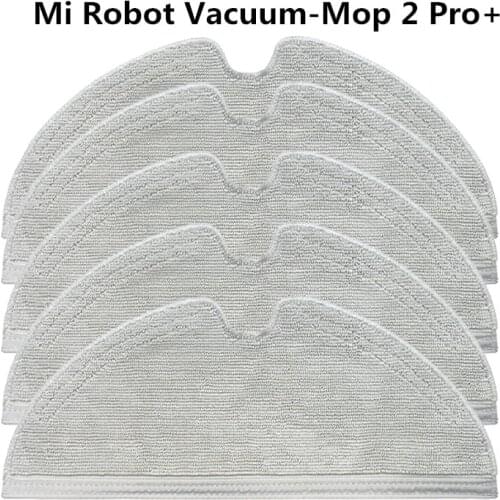 5PCS Sweeping Washable Accessories Mop rag wipes For Xiaomi Mi Robot Vacuum-Mop 2 Pro+STYTJ02ZHM Robot Vacuum Cleaner Parts Kits