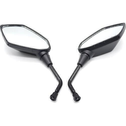 Universal 8MM 10MM motorcycle rearview Side mirror For Kawasaki GTR1400 / CONCOURS H2 H2 ZX9R yamaha r15 ybr 125 yzf