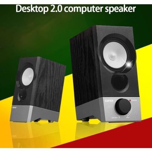 Desktop 2.0 Channel Computer Speaker USB Sound Card with Power Amplifier Subwoofer Small Stereo 20W*2