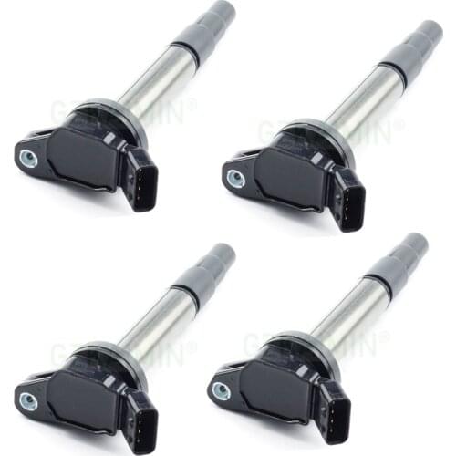 High Quality 4Pcs NEW Ignition Coil Part OEM 90919-02252/ 90919-C2003/ 90919-02258 For Toyota Corolla Matrix Scion xD Lexus 1.8L
