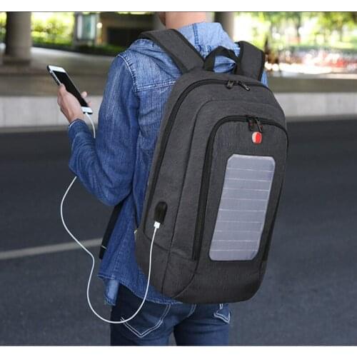 Charging Solar Backpack Usb Outdoor Travel Laptop Bag Luxury Designer School Mens Bookbag Anti Theft Backpacks for Women