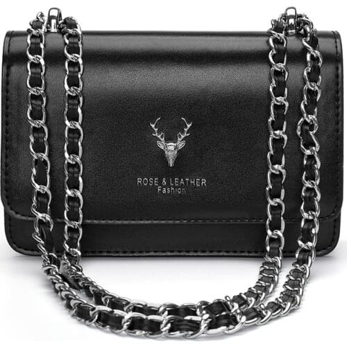 Women Fashion Vintage Mini 2021 New Luxury Brand Leather Casual Cute Elegant Evening Chain Zippers Shoulder Bag
