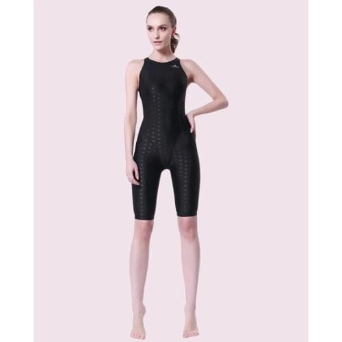 Sharkskin Woman One-piece Suit Panties Arena Swimming Sport Shorts Female Chest pad Backless Lycra UV Ironman Triathlon Swimsuit