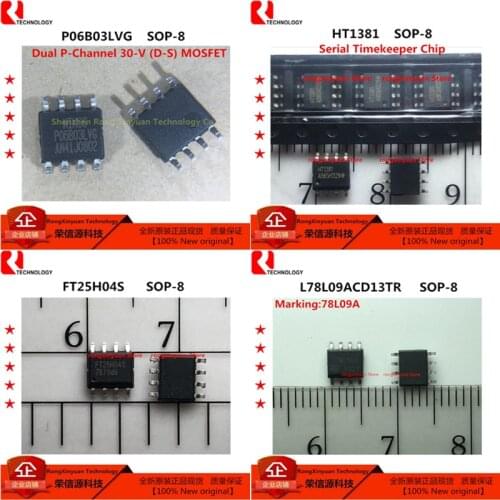 10 pcs/lot P06B03LVG P06B03LV P06B03 HT1381 1381 FT25H04S FT25H04 L78L09ACD13TR 78L09A L78L09A L78L09ACD13 100% New original