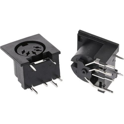 10 Pcs/Set PCB Panel Mount Female Connector DIN5 DIN 5-Pin Jack DS-5-01 MIDI