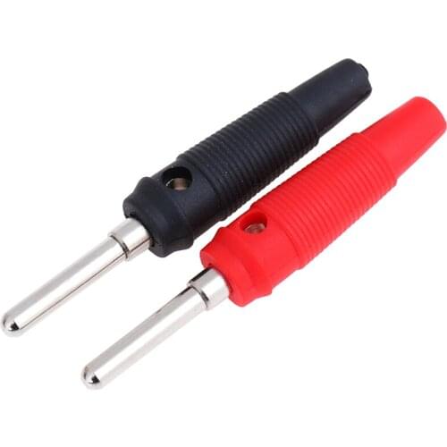 2pcs Banana Plug Audio Speaker Connectors Amplifier Speaker Binding Post 4mm Banana Jack Plug For Cable Terminals