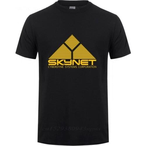 2020 Fashion brand Custom Tshirt harajuku short sleeve Cyberdyne Systems Terminator 100% cotton t shirt men casual tops men