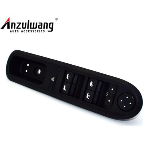 ANZULWANG 1 PCS Car styling Electric Window Switch Control Panel 6554.ER 96468704XT for Peugeot 407 SW 2004-2010