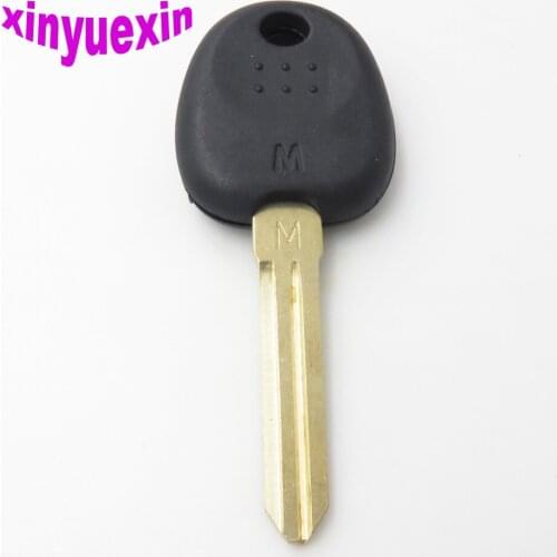Xinyuexin Right Key Blade Transponder Chip Key Shell FOB Case Uncut For Hyundai Elantra Entourage Santa Fe Sonata