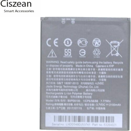Ciszean 1x 2100mAh B0PE6100 Battery For HTC Desire 620 620G D620 D620G D820MT D820mini D820MU A50M Batterie Bateria Batterij