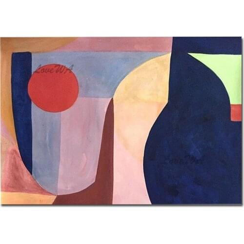 Living Room Decorative Large Size Colorful Abstract New Geometric Shape Oil Painting Canvas Wall Picture Art For Showpieces