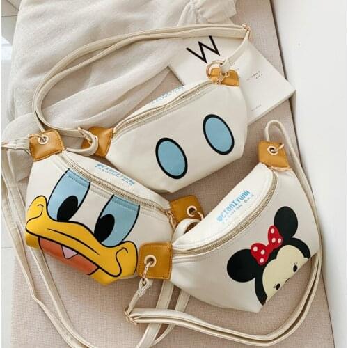 Disney Caton michimini fashion children chest bag cute boy outdoor backpack girl shoulder bag foreign baby style satchel gift