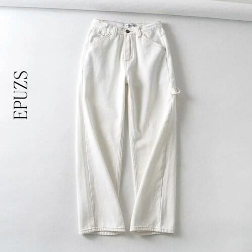 Fashion boyfriend jeans for women mom jeans black harem high waisted jeans trousers women denim pants streetwear 2020