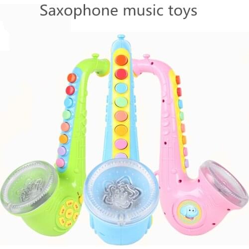 Saxophone music toys Childrens horn Play a beginners instrument Baby toys for boys and girls