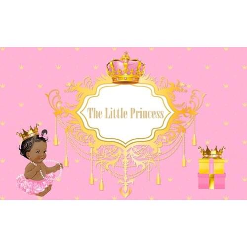 Baby girl pink background photographer vinyl fotografia newborn crown photography Backdrop for photo studio accessories G-1096