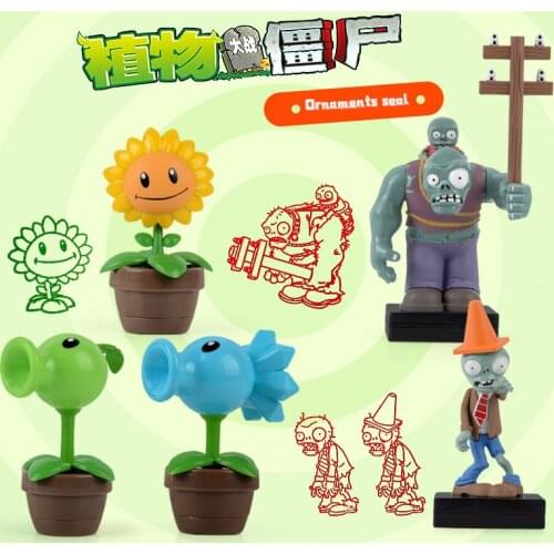 Genuine DIY plant zombie 2 game interactive toys giant zombie collection decoration childrens toy gift funny Decompression toy