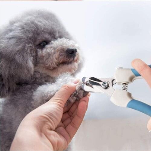Professional Pet Nail Clippers Dog Cat Stainless Steel Two-color Labor-Saving Nail Clippers Convenient Beauty Cleaning Supplies