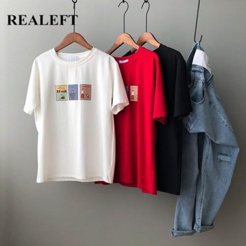 REALEFT Womens Summer T-shirts