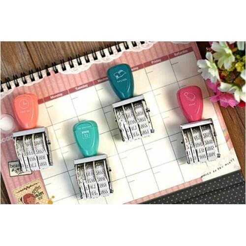 Japan and Korea style Creative date roller stamps