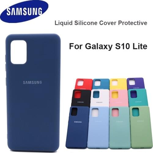 For Samsung Galaxy S10 Lite Liquid Silicone Cover Protective Silky Soft-Touch Shell For samsung S10 lite 2020 Silicone case