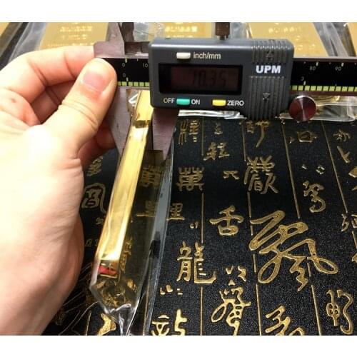 Suisse gold bar 1kg Suisse Bullion Gold Plated Bar Ingot Badge Non magnetic Coins Commemorative Gifts