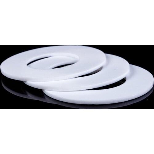 50 PCS DN8 12x6x2mm Fit 1/4" BSP Thread PTFE Food Grade Flat Washer Gaskets Spacer Insulation Sealing Ring Strip