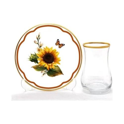 Drop Tea Set 12 pieces Sunflower