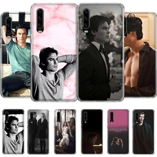 The Vampire Diaries Damon Salvatore Phone Case For Huawei Honor Y 5 6 7 8 9 10 20 LITE A X S Pro NO/Finger Cover Coque soft Sili