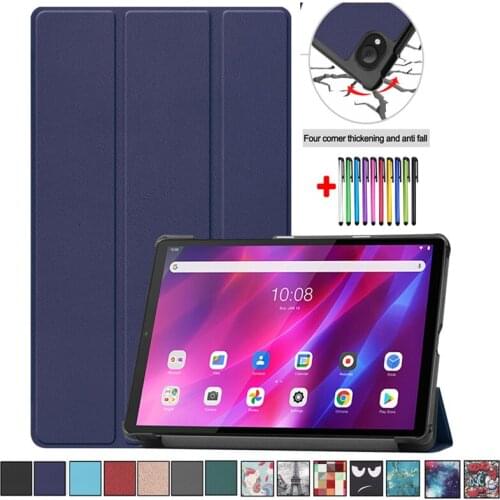 Flip Tablet For Lenovo Tab K10 Case Kids Painted Shell For Lenovo Tab K10 2021 10.3 inch TB-X6C6F X Coque Tri Fold Shell 10.3"