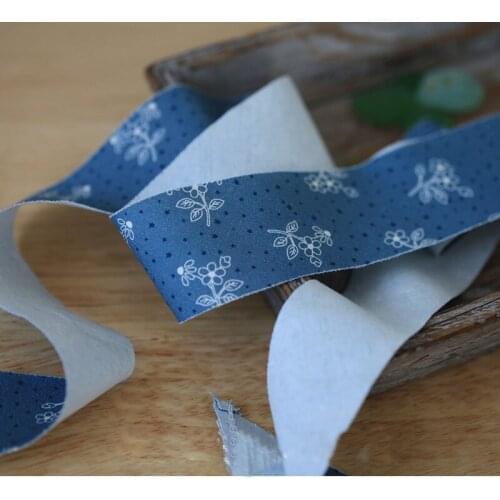 Dailylike Cotton Ribbons Cotton Strips Fabric Ribbon Patchwork Textile for Wrapping Fabric Edges Sewing Fabric DIY Gift Wrapping