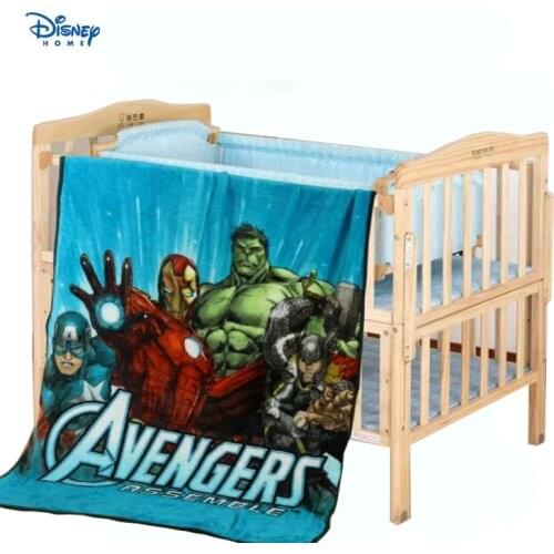The Avengers throw blanket flannel soft thin bed cover sofa car 100*140cm boy kid fleece spiderman blanket blue red disney linen