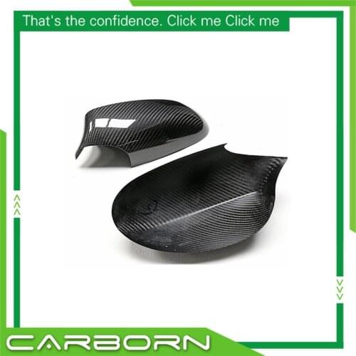 For-BMW 1 Series E82 E87 2005 2006 2007 2008 2009 Add On Style Body Side Rear View Carbon Fiber Mirror Cover