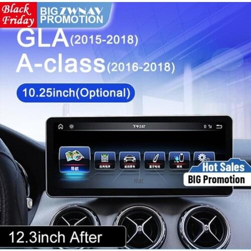 12.3" Android Screen For MERCEDES BENZ A B C E G V W205 C63 C180 C200 C260 2008 - 2009 GPS Radio Receiver Stereo Audio Head Unit