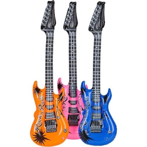 2pc Guitar Shape Foil Balloon Baby Kids Children Inflatable Balloon Classic Toy Home Wedding Birthday Party Gift Decoration