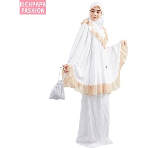 Vestidos Set Muslim Dress Abaya Kaftan Pakistani Arabic Maxi Hijab Dress Caftan Marocain Islam Dresses Robe Musulmane Longue