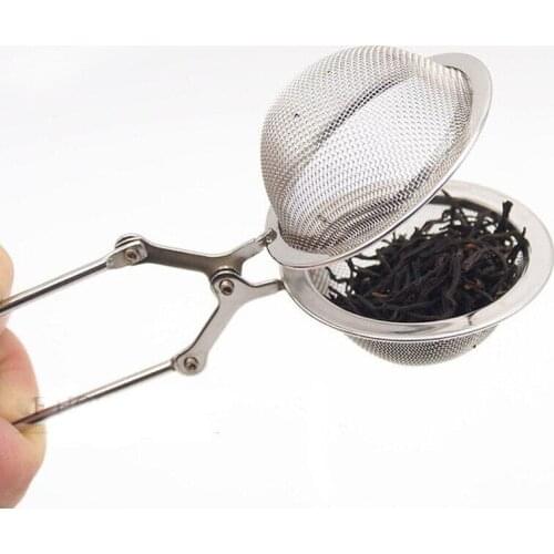 Stainless Steel Tea Infuser Sphere Mesh Tea Strainer Coffee Herb Spice Filter Diffuser Handle Tea Ball