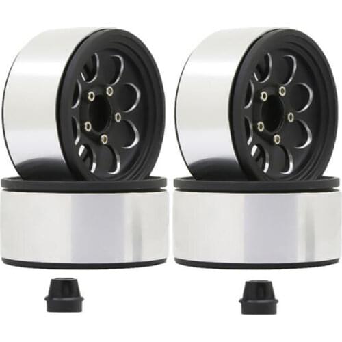 RC Car Heavier Metal Alloy 1.9 Inch Beadlock Wheel Rim for 1:10 RC Crawler Axial SCX10 & SCX10 II 90046 90047 AXI03007 D90 TF2